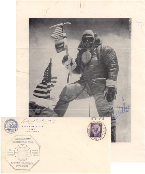 Explores Hubert Wilkins Polar Explorer &  James Whittaker 1st American Mt. Everest