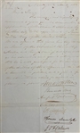 NEW YORK DEMOCRATS WRITE TO PRESIDENT FRANKLIN PIERCE NOMINATING A PURSER IN THE NAVY SIGNED BY AUGUST BELMONT..
