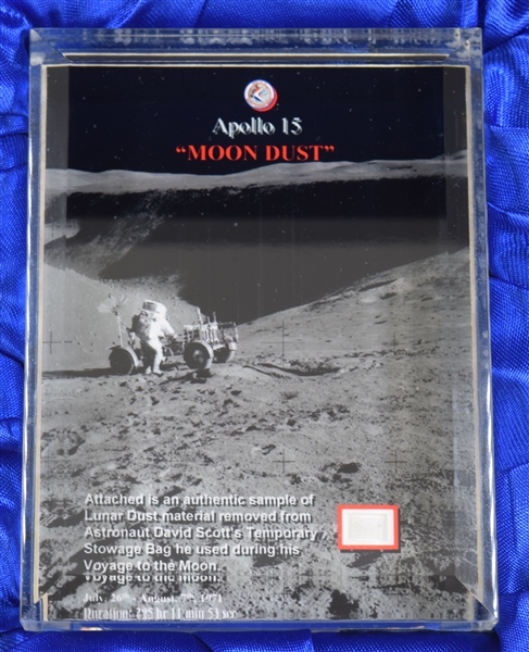 Apollo 15 Flown Sample of Lunar Dust on a Limited Edition