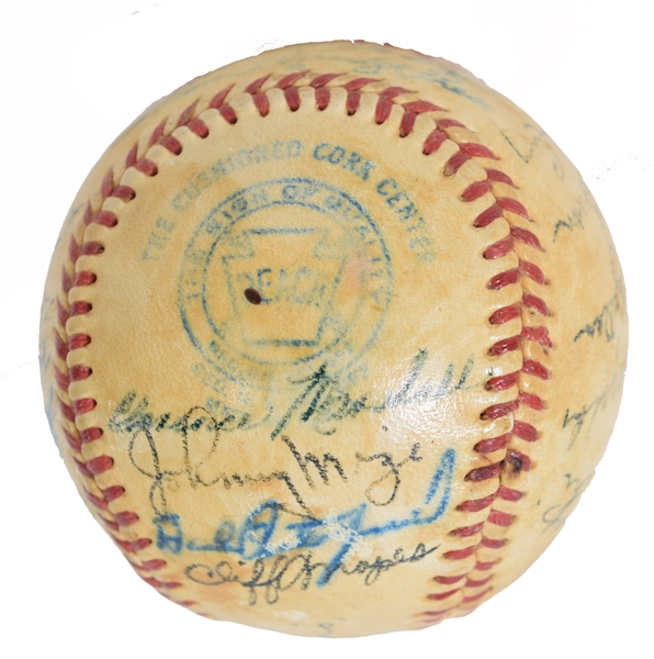 1949 New York Yankees Team Signed Baseball.