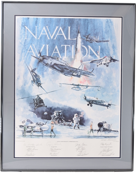 Naval Aviation Signed Lithograph