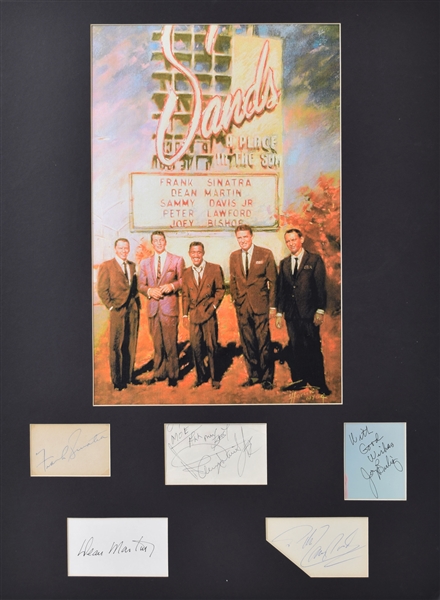 Rat Pack (Sinatra,Martin, Davis, Jr., Lawford and Bishop.