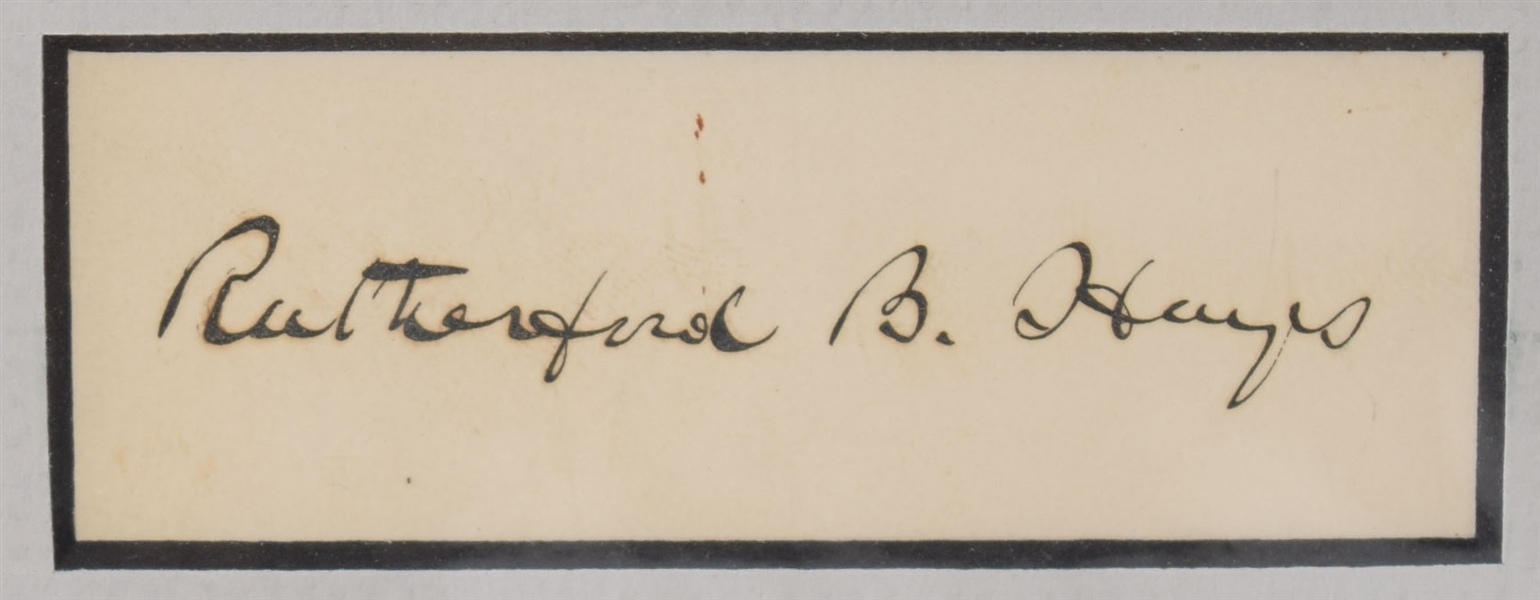 Rutherford B. Hayes ,Crisp ink signature, 