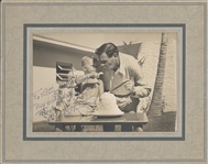 Babe Ruth Signed Photo of  His Last Birthday celebration in Miami Beach