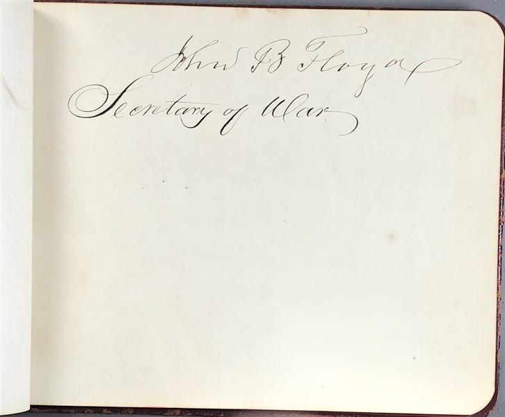 James Buchanan Cabinet Signed Autograph album