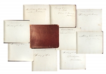 James Buchanan Cabinet Signed Autograph album
