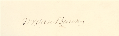 Martin Van Buren Signature