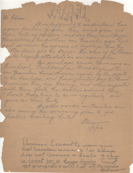 Edison Letter