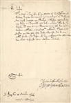 Document signed by Henry ll Duke of Lorraine,Untranslated signed document dated 1616