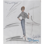Edith Head Original (Hepburn Costume Sketch)