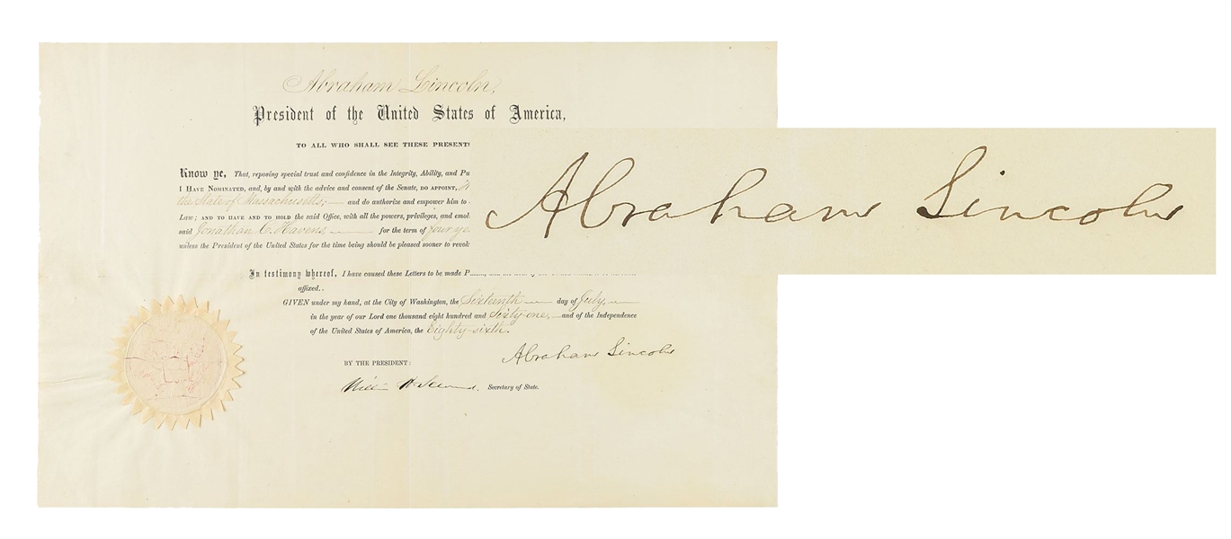 Abraham Lincoln Appointment (Pristine Condition)