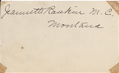 Jeanette Rankin first Woman in Congress