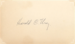 Harold Urey, Andrew Huxley