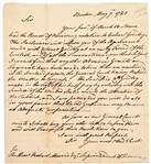 Important John Hancock Autograph Letter to Robert Morris
