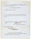 Zachary Taylor  signed Mexican War Army Safe Guard