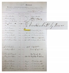 Cornelius Vanderbilt Signed 