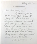 Henry Clay Frick Congratulates William McAdoo on Gaining "Absolute Control Of The Railroad Situation"