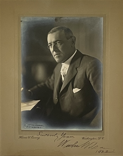 Woodrow Wilson Signed Photo