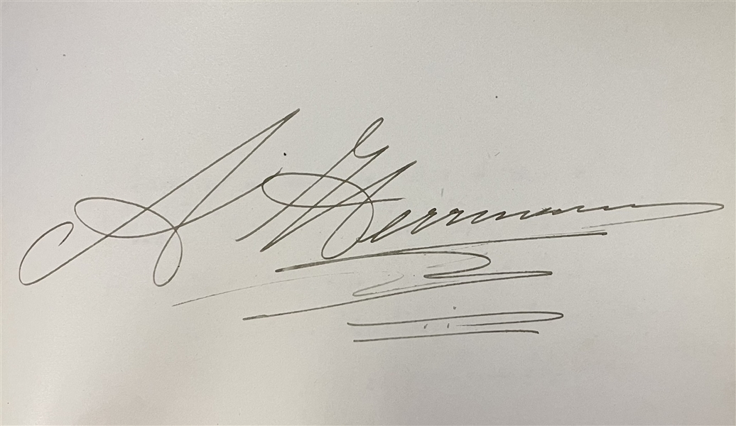 Alexander Herrmann (Rare Magician's autograph known as Herrmann the Great)