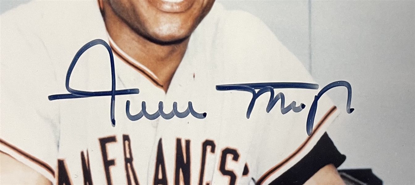 Willie Mays Signed Photo