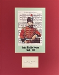 John Philip Sousa Signed Card