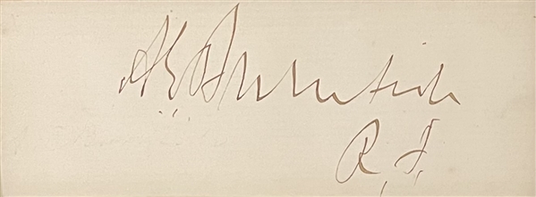 Ambrose Burnside Signed Card