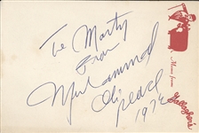 Muhammad Ali Signed Card