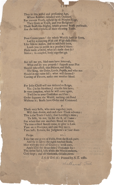 The Mad-men's Hospital, Or, A Present Remedy to Cure the Presbyterian Itch: A Poem