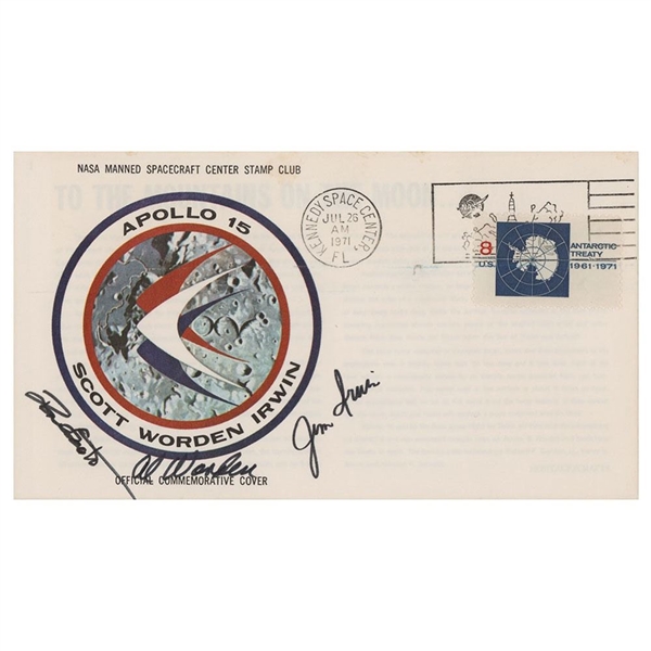  Al Worden's Apollo 15 Insurance Cover