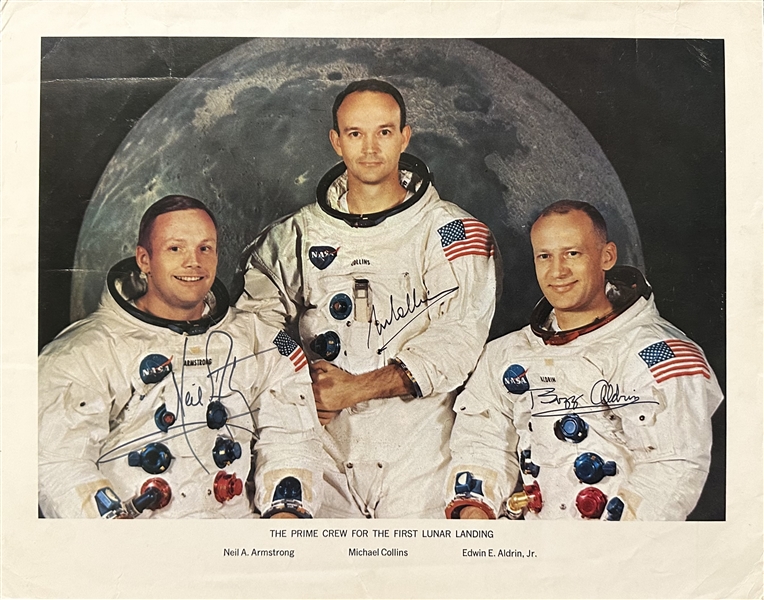 Apollo 11: Armstrong and Collins Oversized Signed Photo