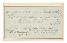 Nathaniel Hawthorne Signed As Surveyor