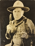 William S. Hart Oversize Photo with Guns Blazing...