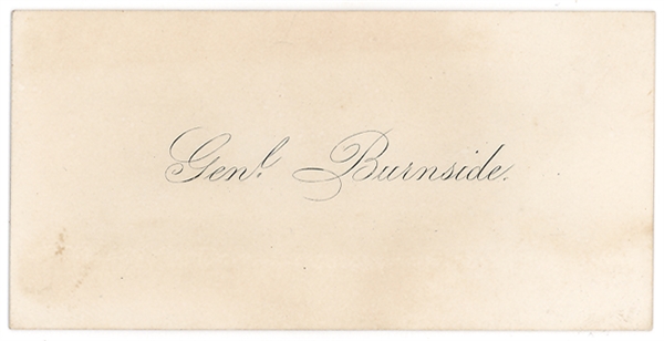 Ambrose Burnside Autograph