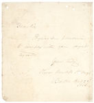 Oliver Wendell Holmes Sr. Signed Note