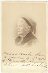 Extremely rare Josiah Henson (Uncle Tom) Signature & Harriet Beecher Stowe Cabinet Card