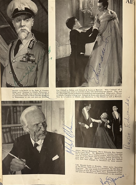 1959 Shakespeare Memorial Theatre Collection (Sir Laurence Olivier (2), Charles Laughton (3), Harry Andrews and over 45 others.
