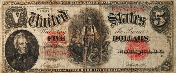 $5 1907 Legal Tender