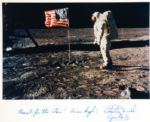 Apollo Astronaut CHARLIE DUKE - Lunar Photo Signed
