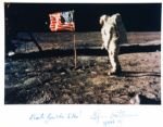 EDGAR MITCHELL - Lunar Photo Signed

