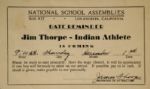 Jim Thorpe -Indian Athlete