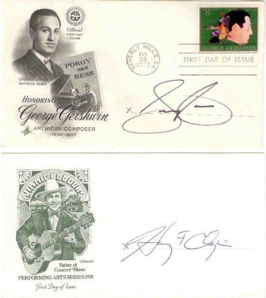Rare! Henry Chapin and Sammy Cahn Signed Covers