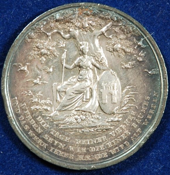 1803 Hamburg City Silver Millennium Jubilee Medal