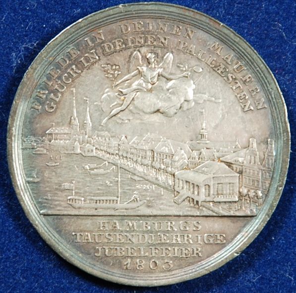 1803 Hamburg City Silver Millennium Jubilee Medal