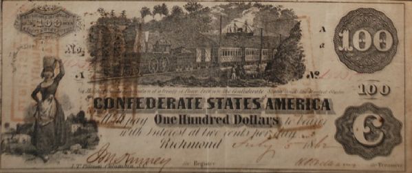 Confederate $100