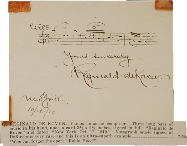DeKoven Composer of Robin Hood