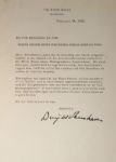 Dwight Eisenhower awards the White House News Photographers
