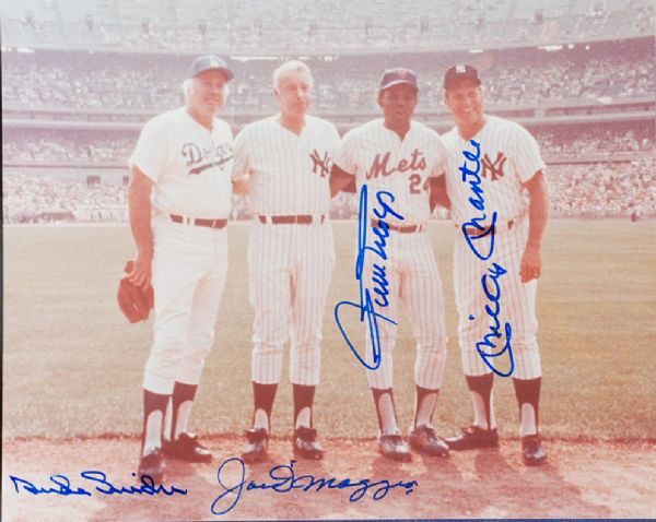 Hall of Fame baseball(Dimaggio,Snyder,Mayes, Mantle)
