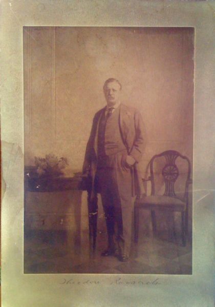 Theodore Roosevelt Oversize Signed Photo