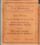 Margaret Higgins Sanger(Birth Control)