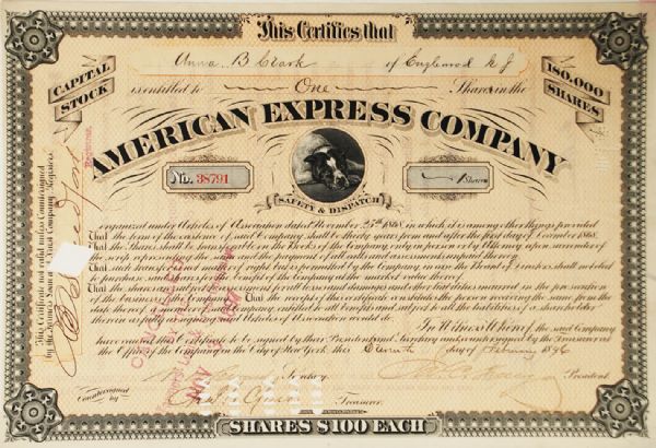 James Fargo -Signed American Express